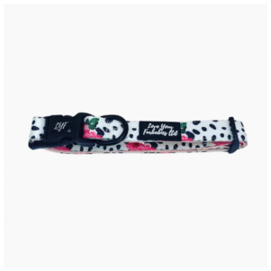 Dog Collar Rose Print