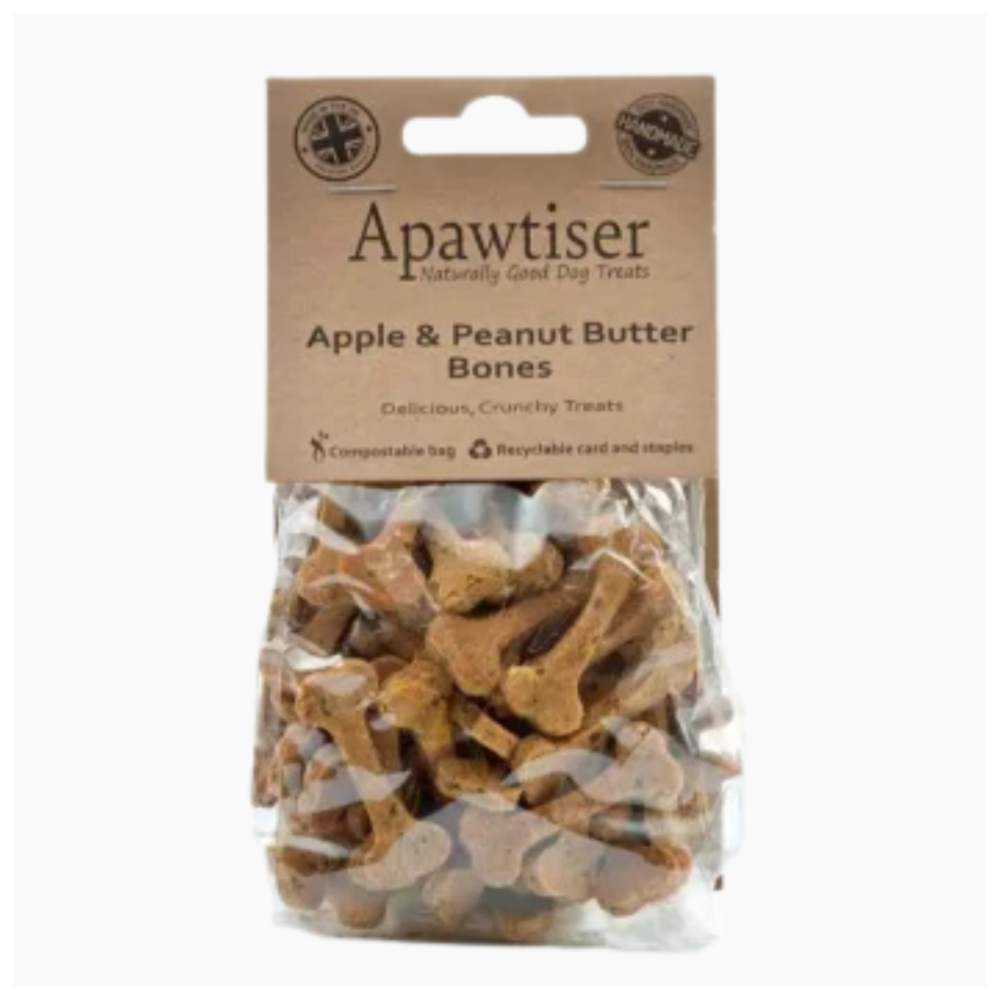 Apawtiser Apple and Peanut Butter Bones 100g