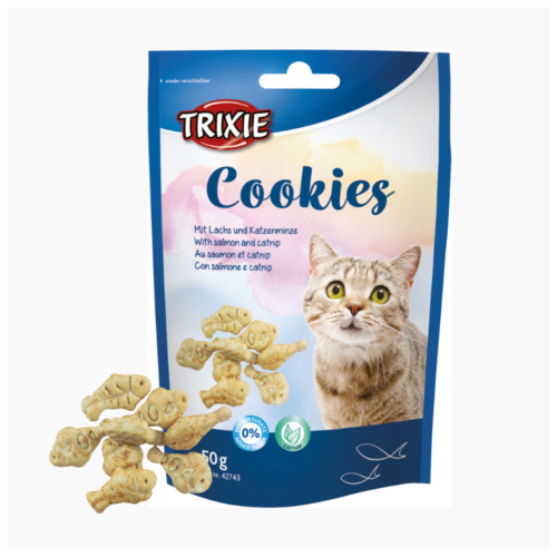 Trixie Cookies with Salmon and Catnip 50g