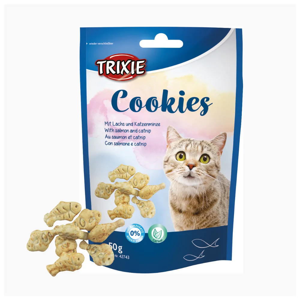 Trixie Cookies with Salmon and Catnip 50g
