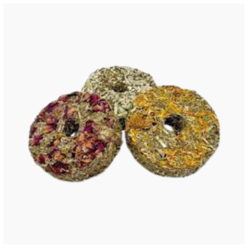 Natural Nibbles Flower Donuts 3pk