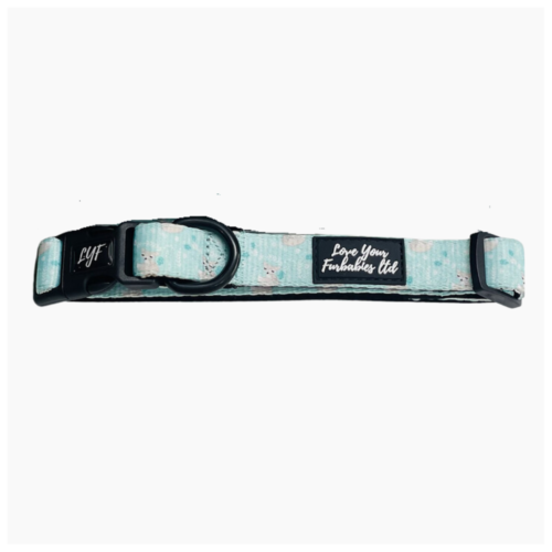 Dog Collar Artic Fox Blue