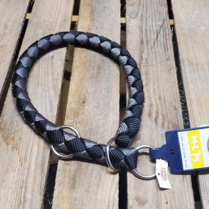 Cavo Dog Collar Black & Grey - M-L (43 - 51cm) 18mm thick