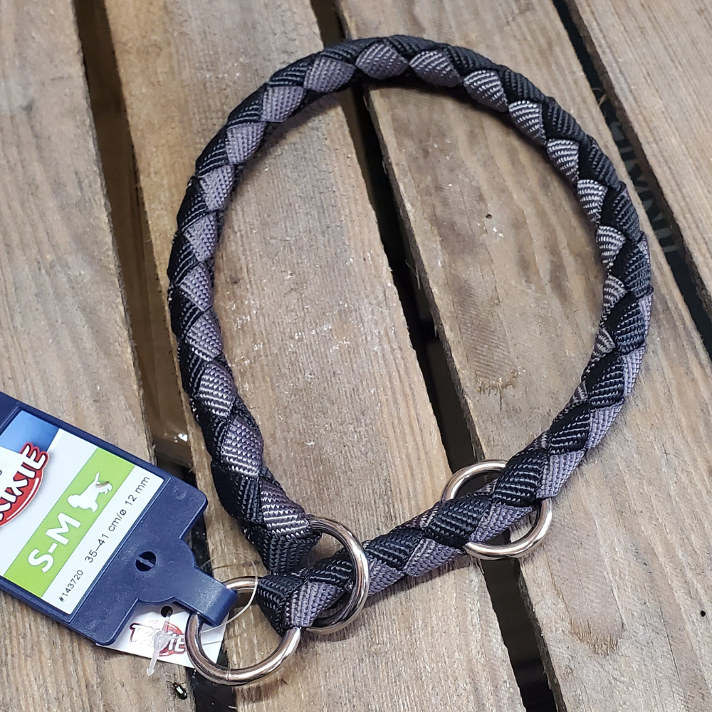 Cavo Dog Collar Black & Grey - S-M (35- 41cm) 12mm thickness