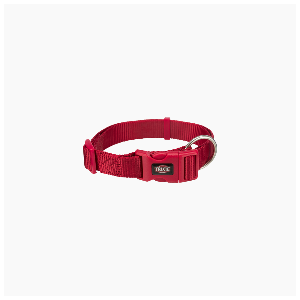 Premium Collar Nylon Red - S-M 30-45cm/15mm