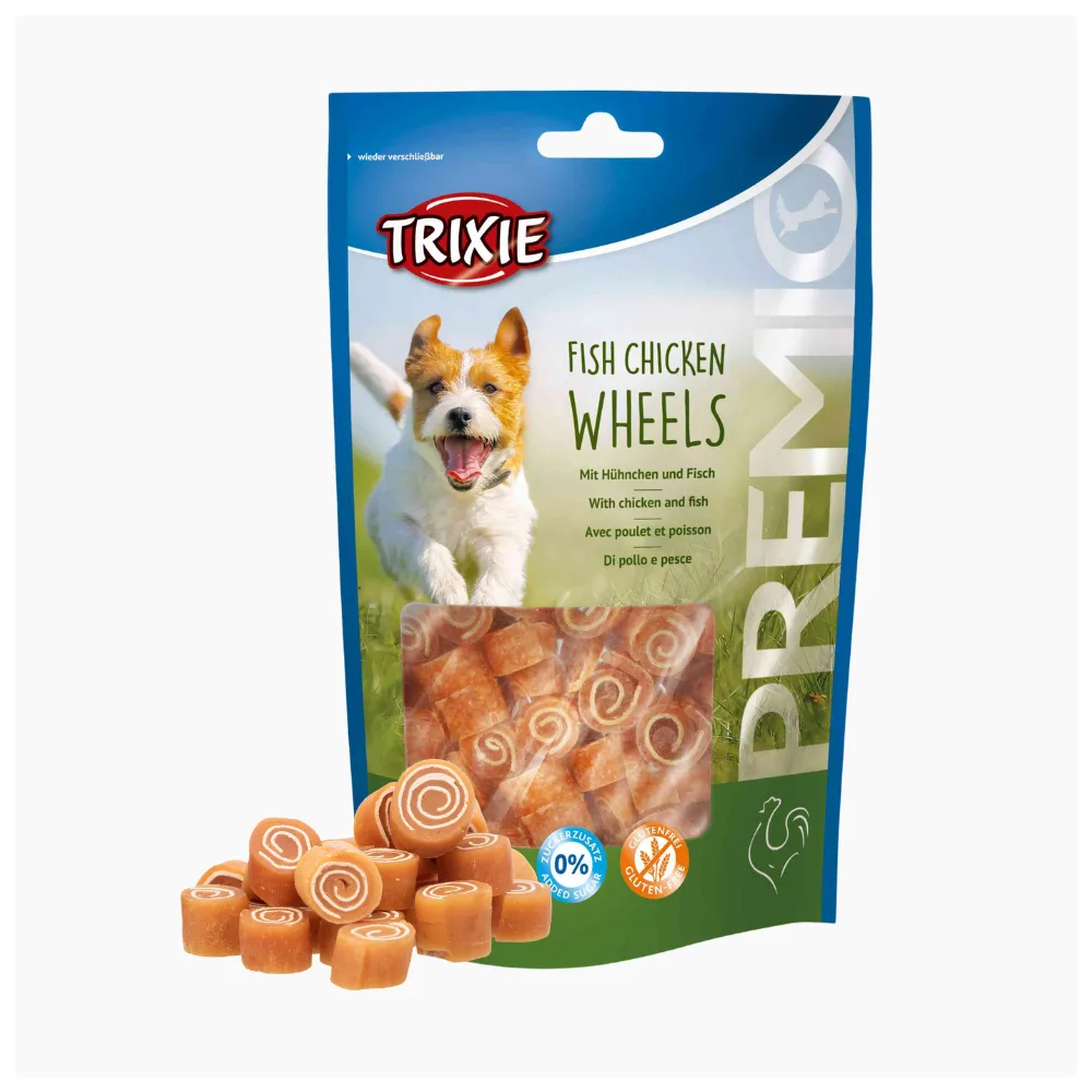 Trixie Premio Fish Chicken Wheels 75g