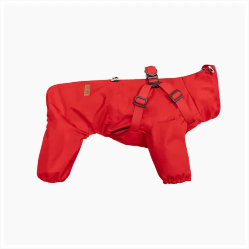 Full Body Dog Harness Coat Red