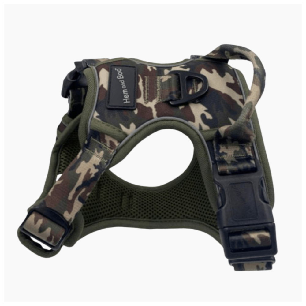 Hem & Boo Sports Dog Harness Camouflage