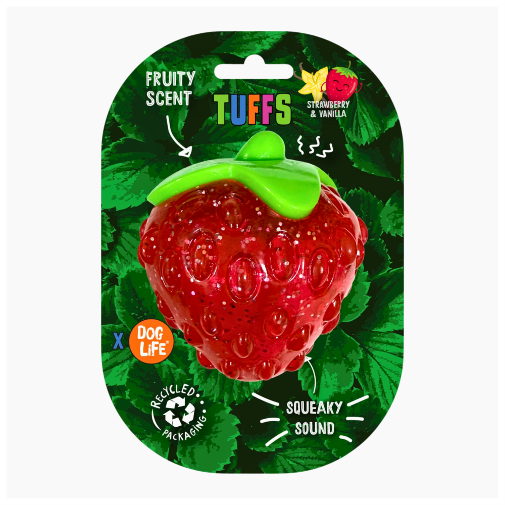 Dog Life Tuffs Fruity Strawberry Toy
