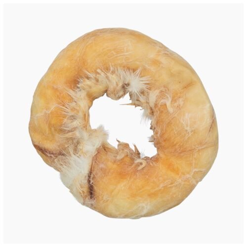 Trixie Chicken and Rabbit Skin Donut Dog Chew