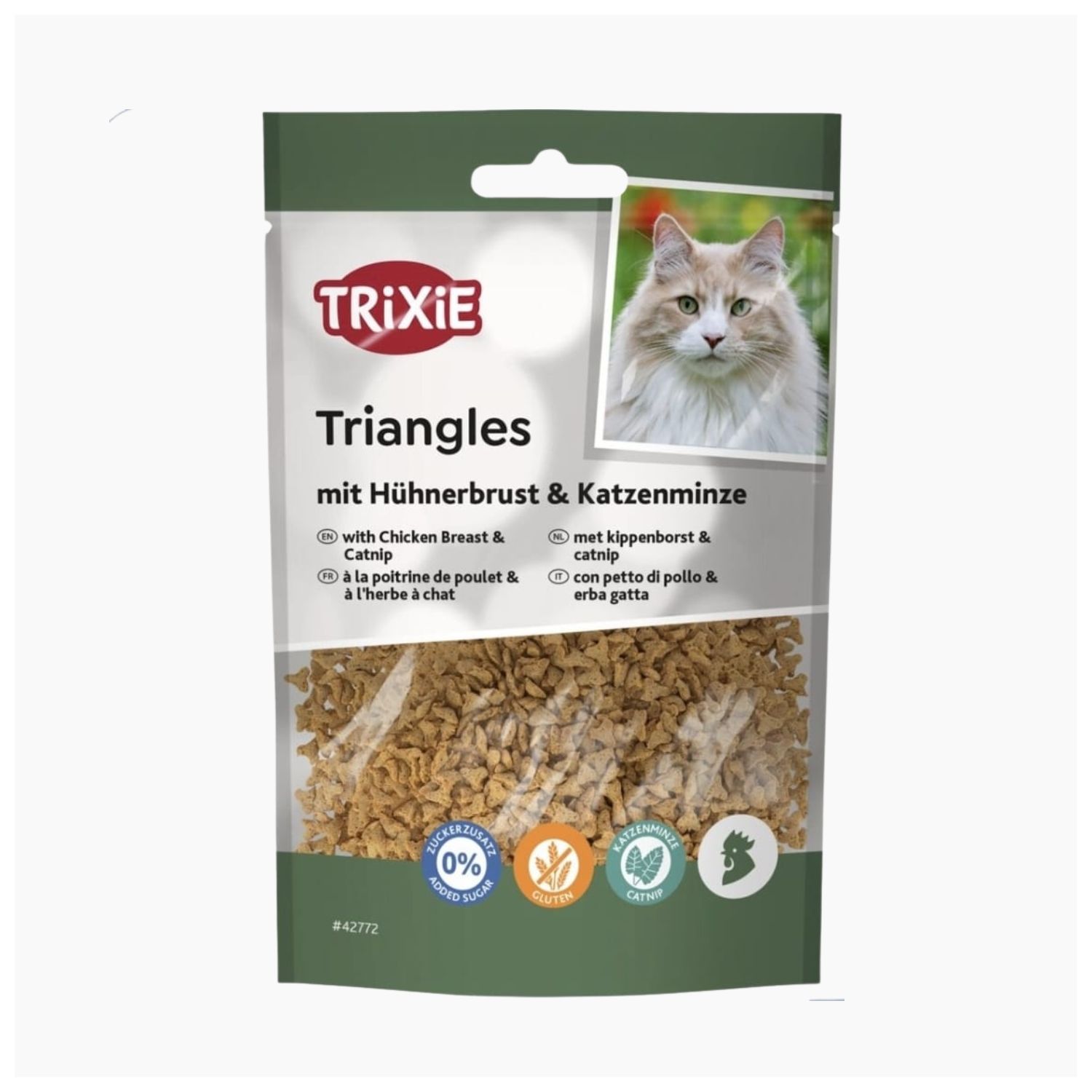 Trixie Triangles With Chicken Breast And Catnip 50g