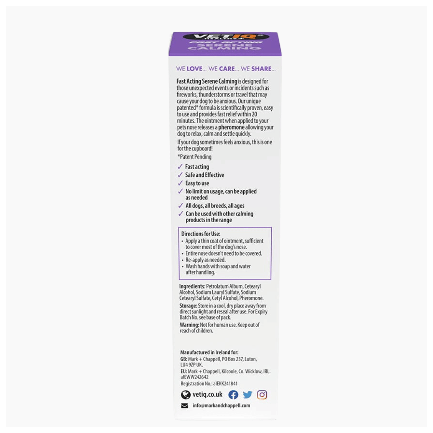 VET IQ Serene Calming Fast-Acting 50g - Image 5