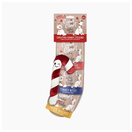 Rosewood christmas gifts for your dog Cupid and Comet stocking
