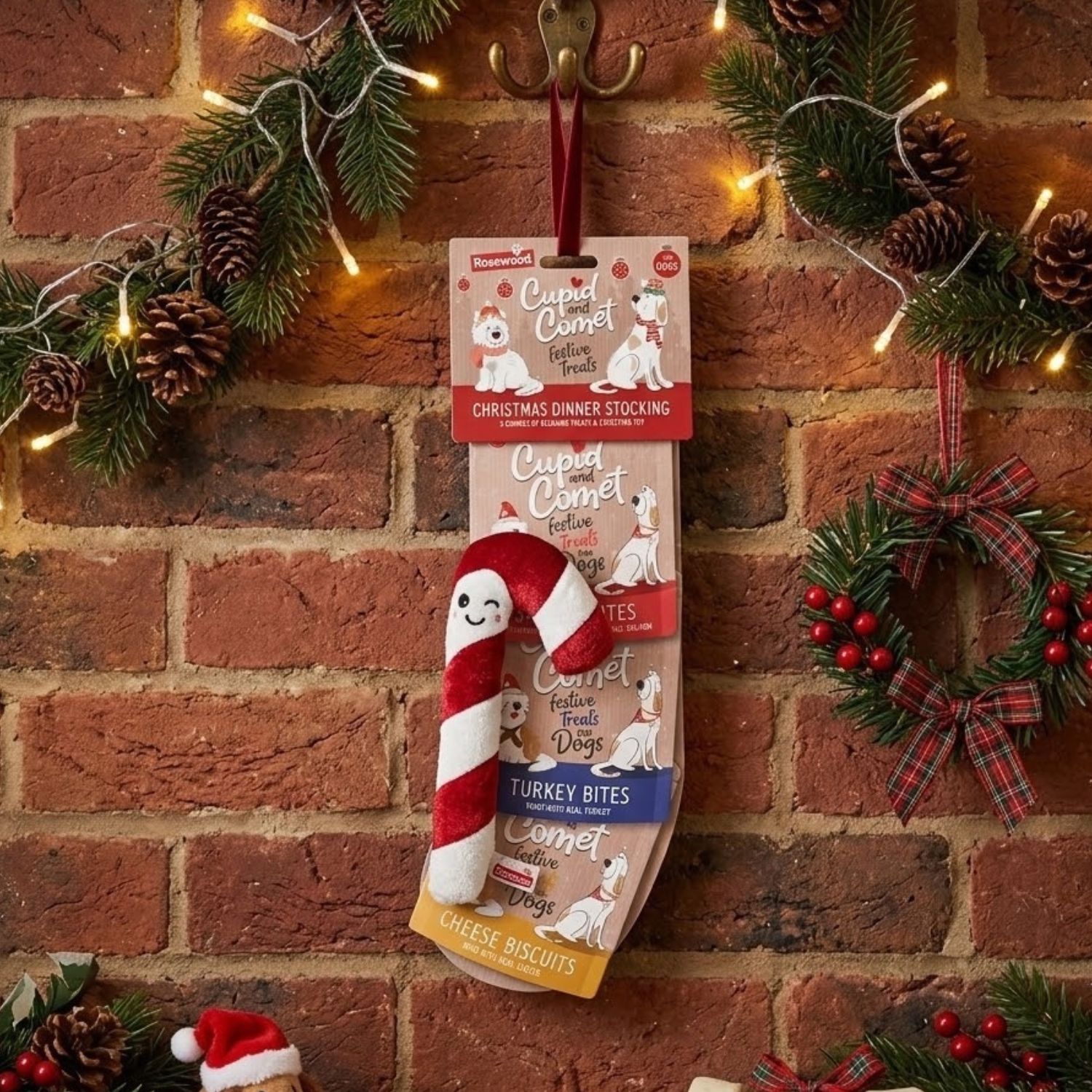 Rosewood Christmas dinner stocking treats and toy