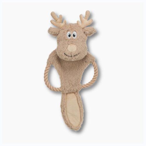 Trixie reindeer christmas dog toys with rope