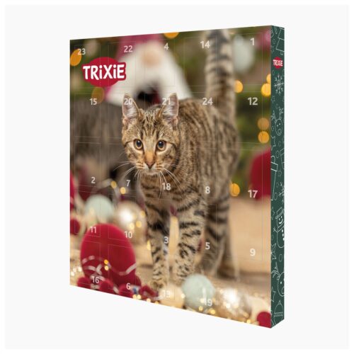 Trixie Cat Advent Calendar box with festive design and treats