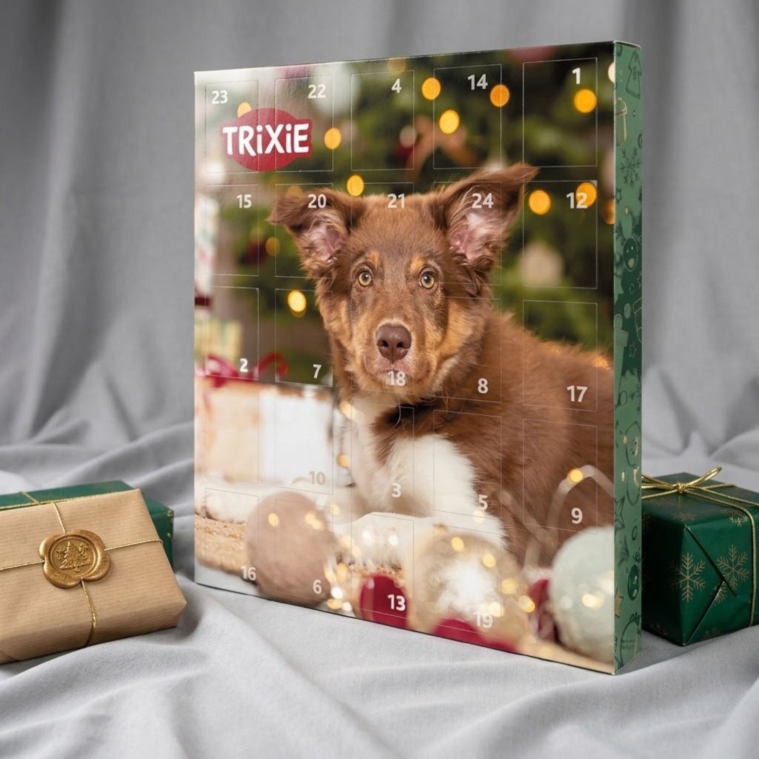 Trixie dog treat advent calendar box with 24 windows