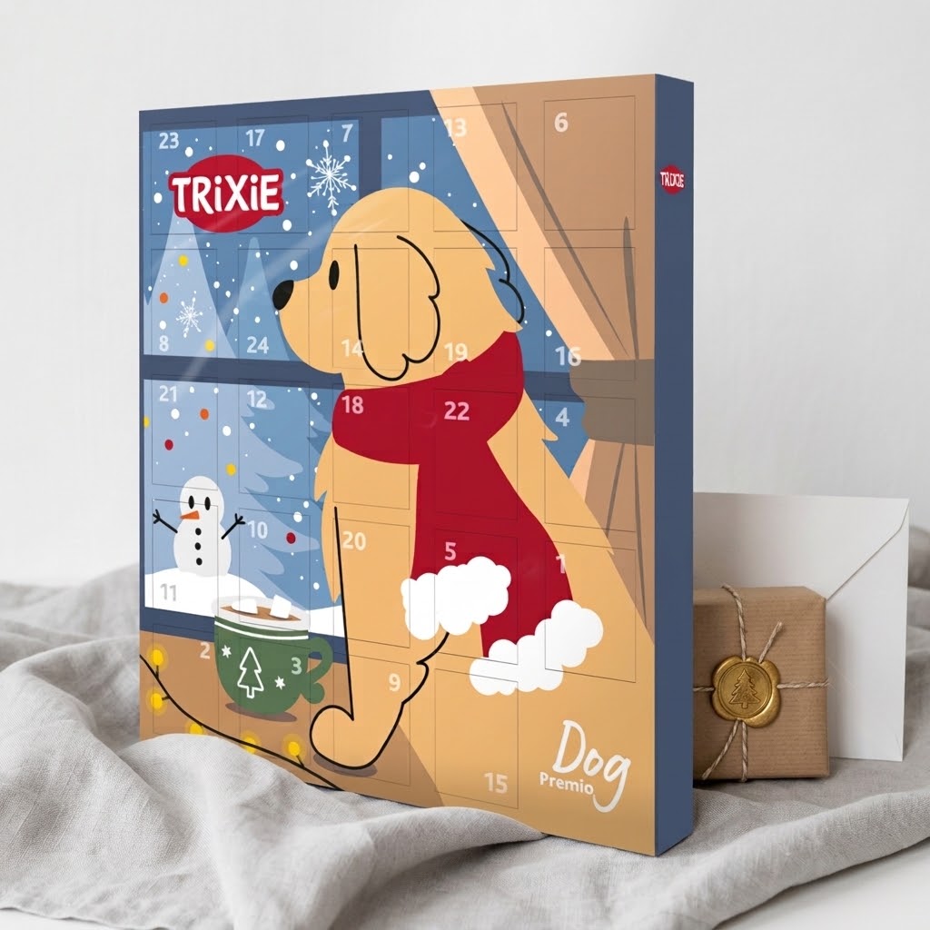 Trixie Premio dog advent calendar with 24 treat windows